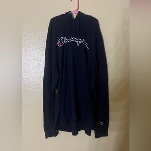 Champion Men's Navy Hoodie